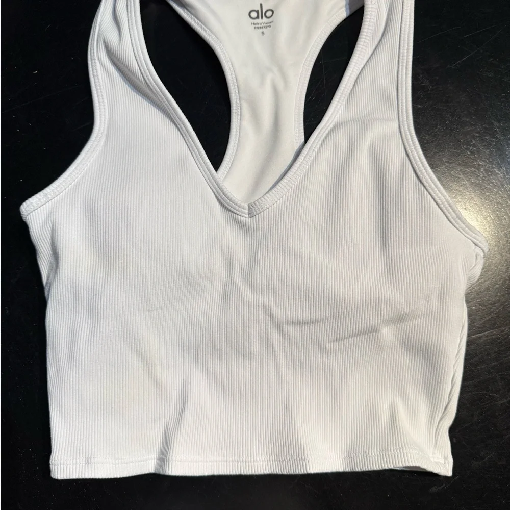 Alo Goddess Ribbed Tank - Picture 2 of 5